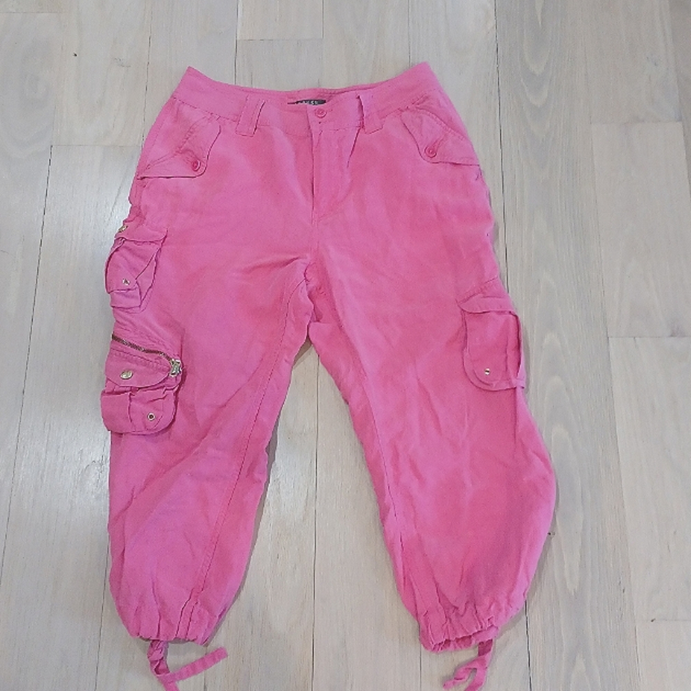 Ralph Lauren Silk & Linen Cargo Pants